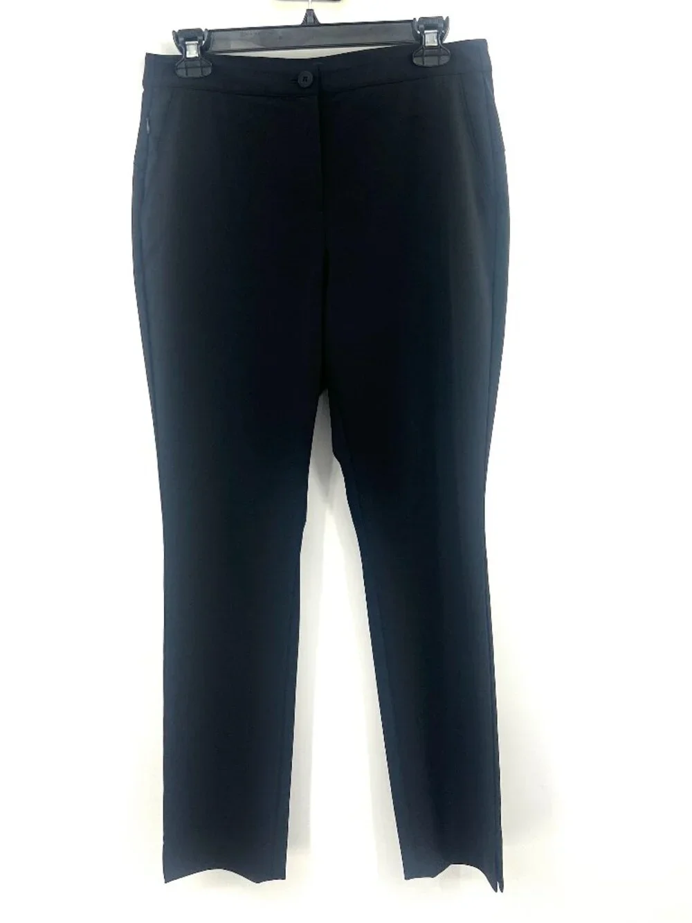 Theory Go Pant Becker Black Tapered Pants Women's 4